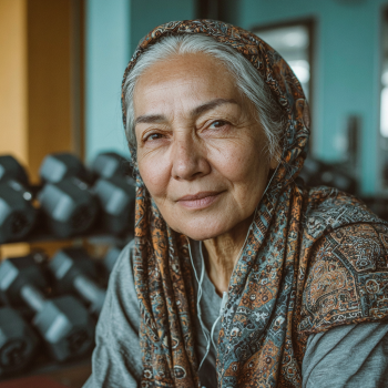 Sog'lom kattalar mashq qilayapti